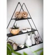 Triangle Metal Wall-Mounted Shelf with MDF Surface
