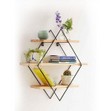 Wall-Mounted Metal and MDF Shelf